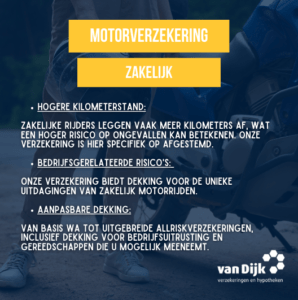 Motorverzekering zakelijk bij Van Dijk Verzekeringen