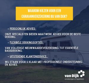 caravanverzekering bij Van Dijk Verzekeringen